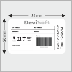 34MM X 20MM LABEL – 2UP