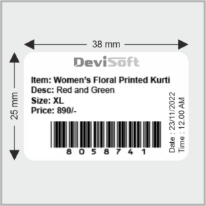 38MM X 25MM LABEL – 2UP