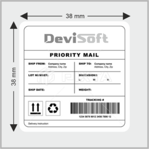 38MM X 38MM LABEL – 2UP