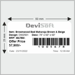 50MM X 25MM LABEL – 1UP