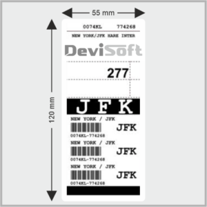 55MM X 120MM LABEL – 1UP