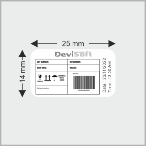 25MM X 14MM LABEL – 4 UP